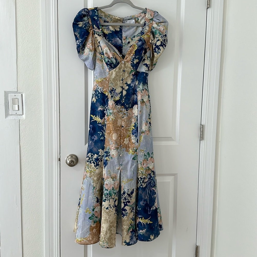 Long multicolored dress